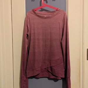 GapFit Purple Ombre Long Sleeve Shirt XS